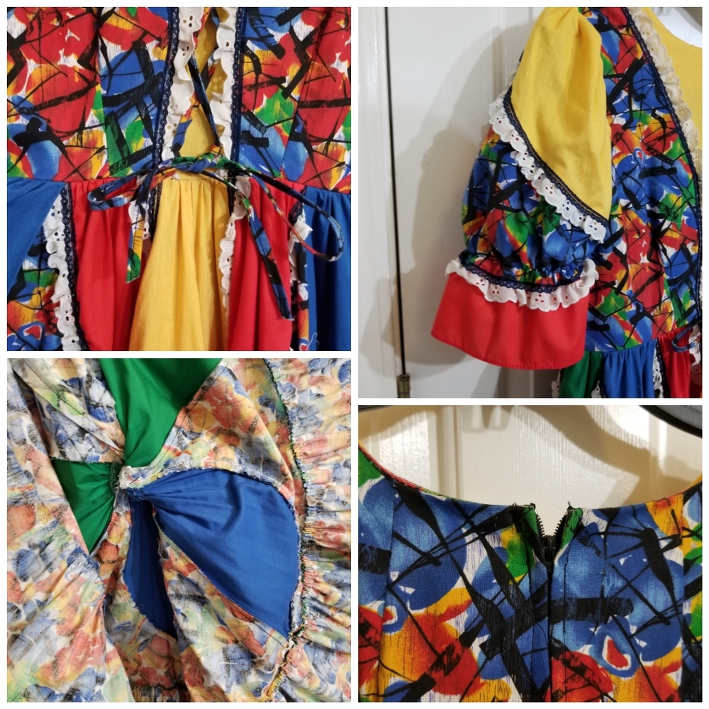 Vintage colorful dress - Picture 5 of 8